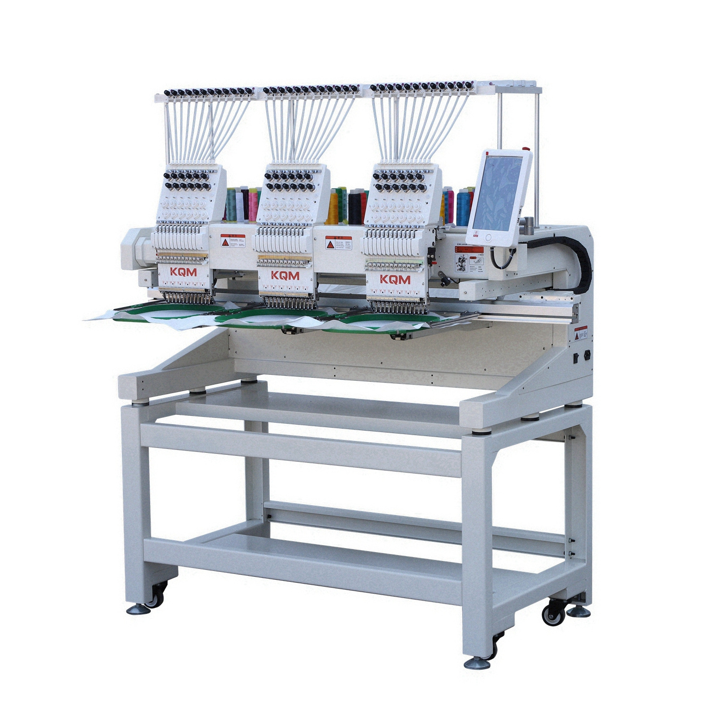 High Quality Commercial Embroidery Sewing Machine 3 Heads Flat Embroidery Machine For Hat T-shirt