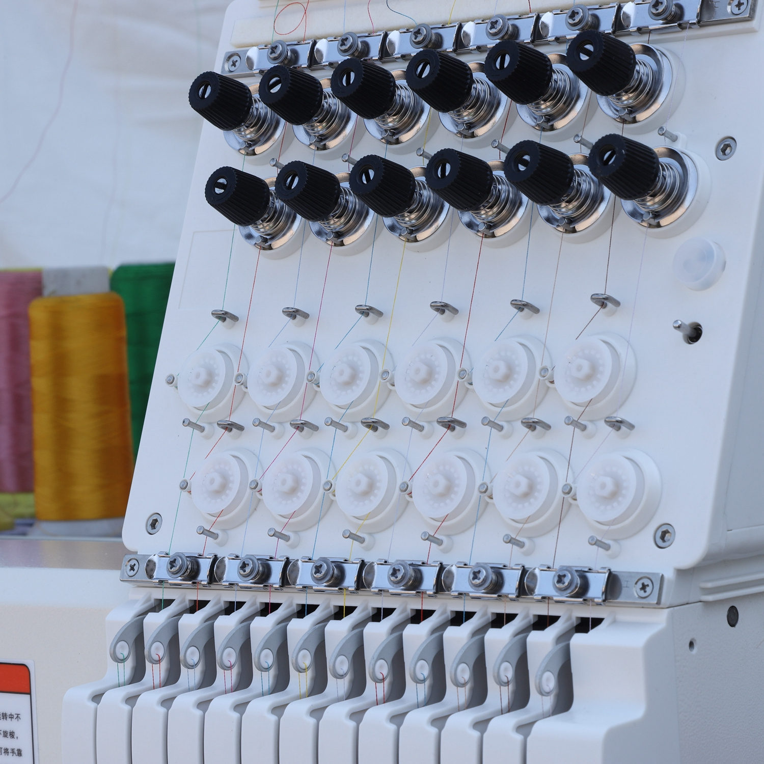 High Quality Commercial Embroidery Sewing Machine 3 Heads Flat Embroidery Machine For Hat T-shirt