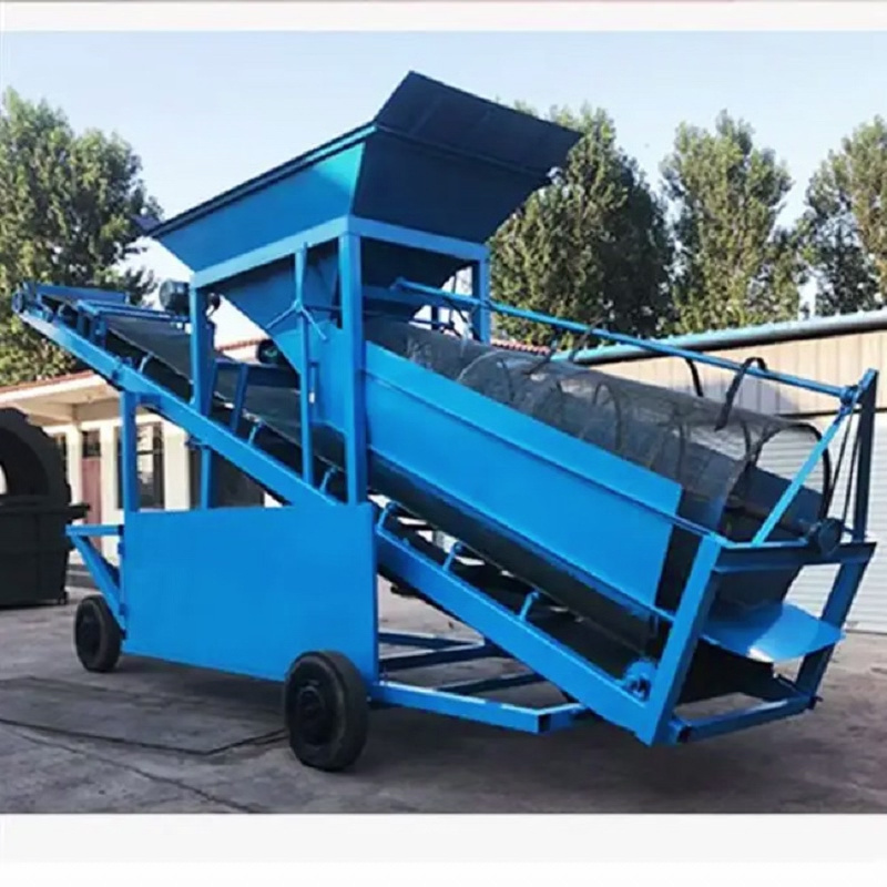 Mining Mobile Rock Gold Ore Rotary Trommel Drum Screening Machine Price Small Mini Trommel Screen Portable Trommel Screen