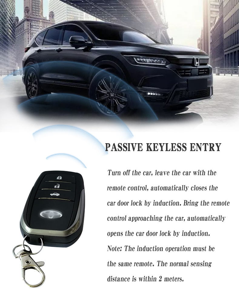 Wholesale PKE Car Alarms Remote Starter Trunk Release remote engine start touch password keypad Entry Vibration Alarm DC12V