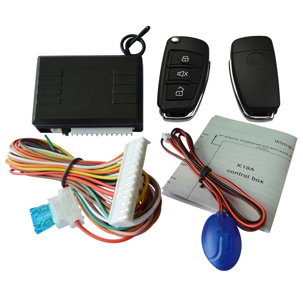 Smart Phone App Remote Keyless Entry car alarms system with flip key with Remote trunk release