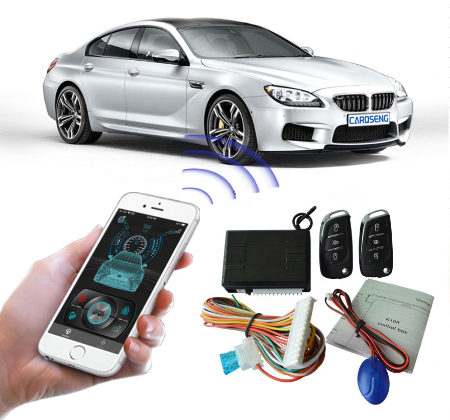 Universal Car Remote Central Kit Door Lock Locking Alarm Keyless Entry System Mobile Phone App Control