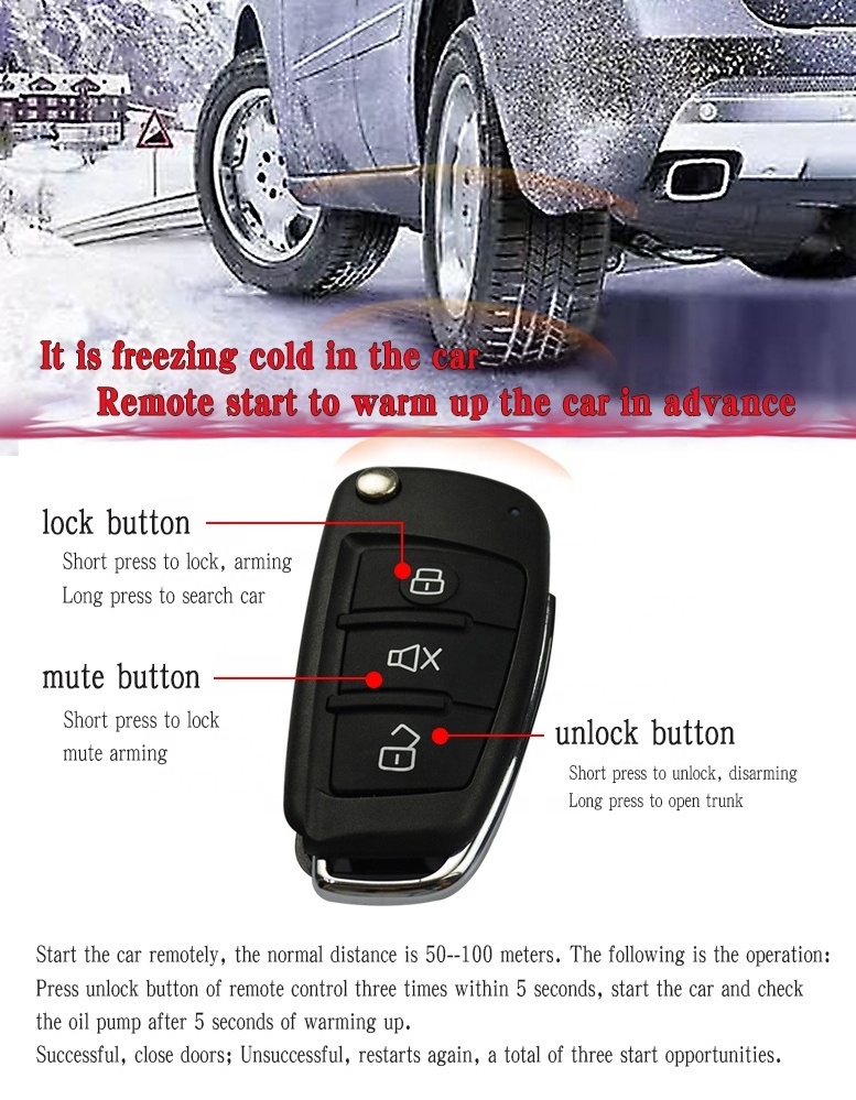 DropShipping Remote Control Two Ways Car Alarms Remote central door locking unlocking vehicle keyless entry system kit