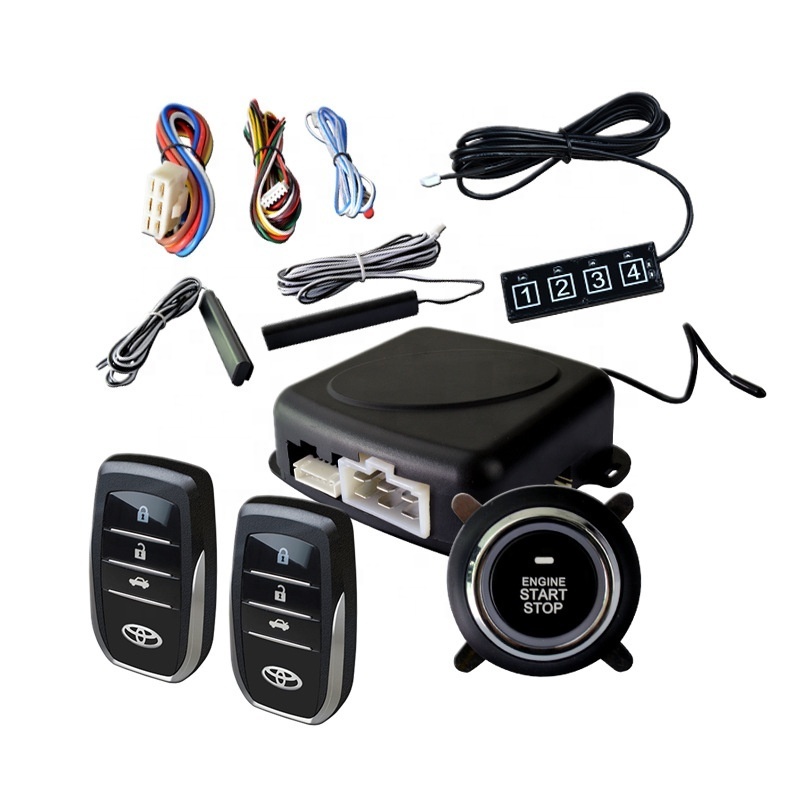 Wholesale PKE Car Alarms Remote Starter Trunk Release remote engine start touch password keypad Entry Vibration Alarm DC12V