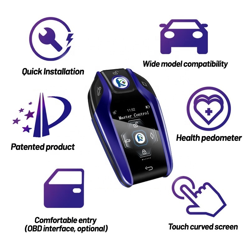 Modified SmartKey Remote Touch Screen LCD Key Keyless Go With 1000mAh battery capacity