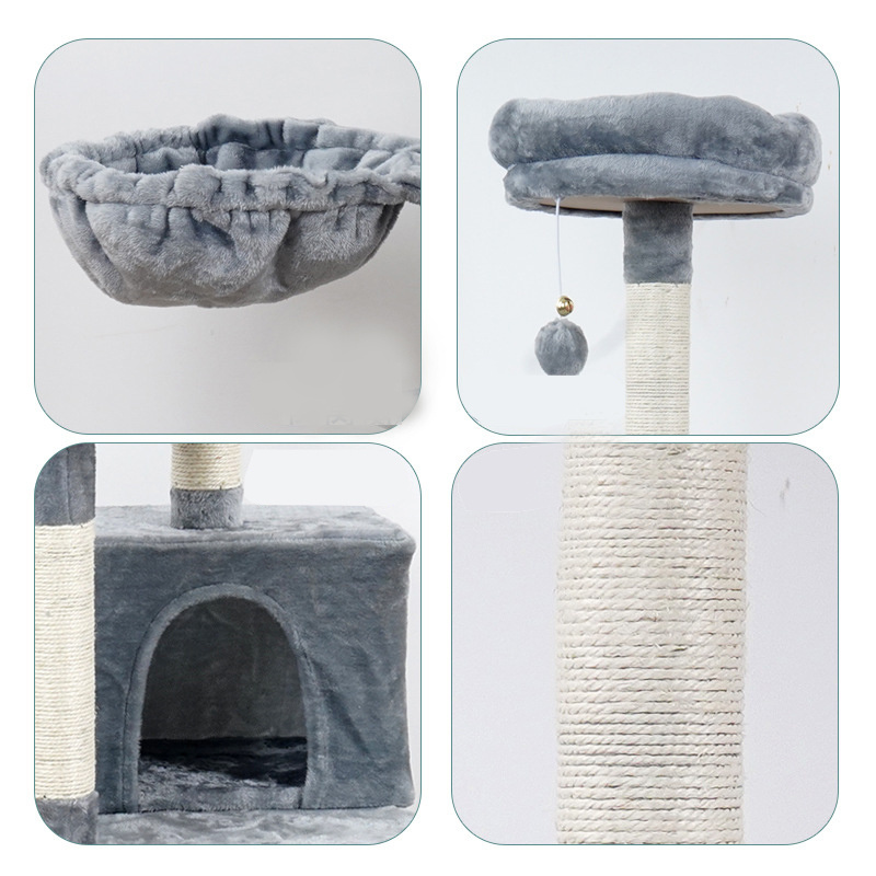 Wholesale Pet Toy Plush Animal Wholesale Luxury Large Cat Tree Tower Houses Cratcher Climbing Pet Cat Tree