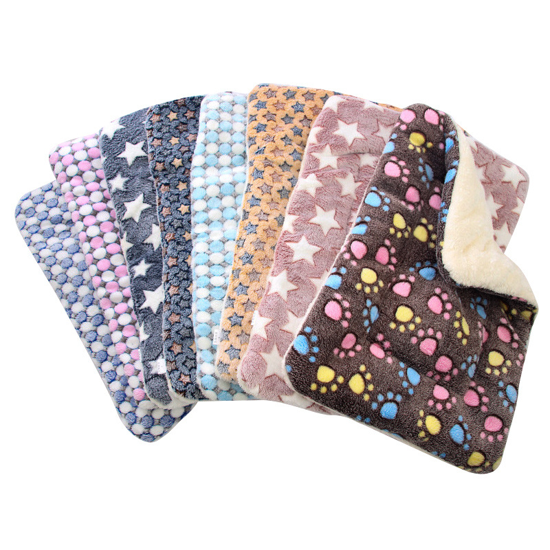 Coral Fleece Soft Fluffy Warm Pet Autumn Winter Thicken Mat pads Dog Cat Blanket for Little Dogs on the Pet Beds sofa