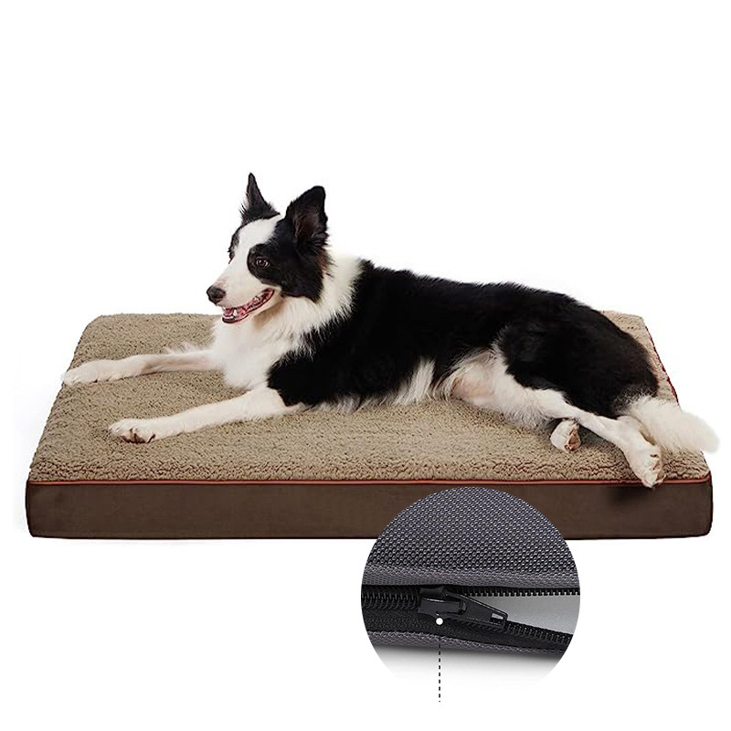 Luxury Waterproof removable and machine washable cover Beds  Large Elevated Orthopedic egg Foam Dog Bed Mat Cat Pet Dogs Sofa