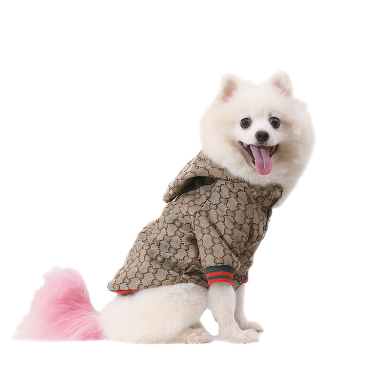 Luxury Fashionable Pet supplies Dogs Clothes dog cute Coat Brands Designer Clothes For Dogs clothes Hooded Zipper Jacket