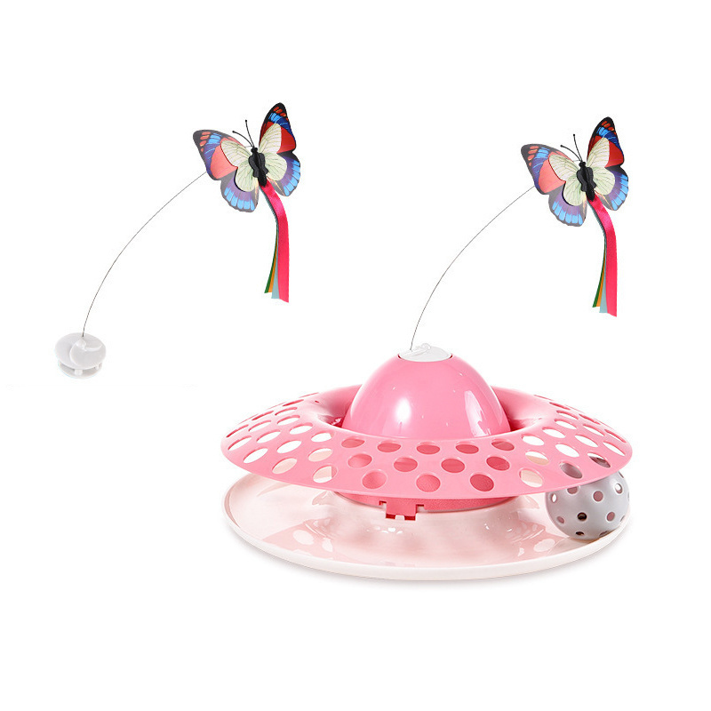 Cat Toys Funny Automatic Electric Rotating Butterfly Interactive Cat Teaser Toys for Cats