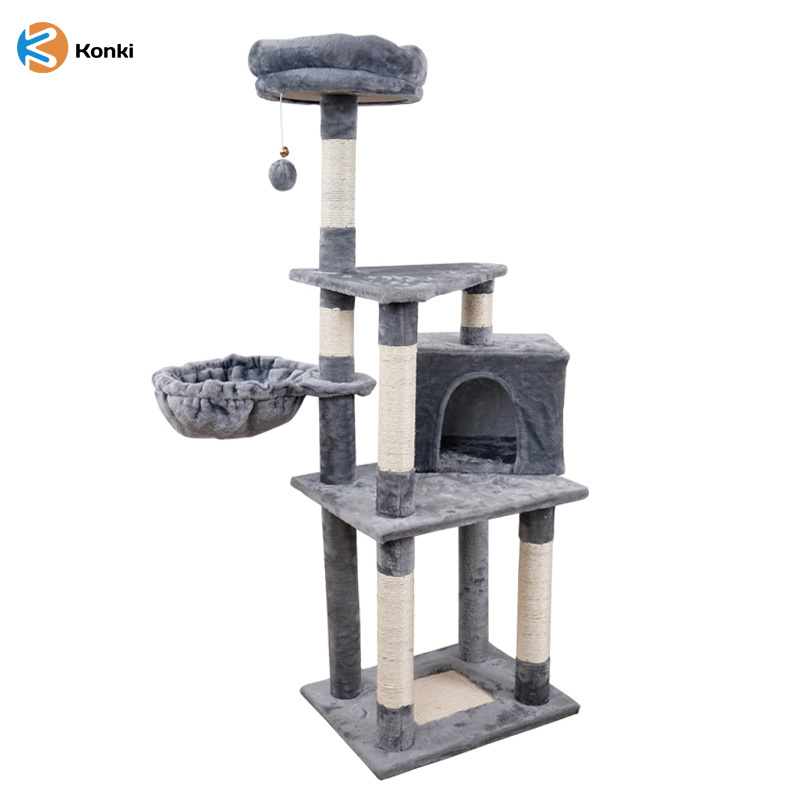 Wholesale Pet Toy Plush Animal Wholesale Luxury Large Cat Tree Tower Houses Cratcher Climbing Pet Cat Tree