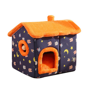 Type Enclosed Indoor Large Space Method To Fight Cat Kennel Pets Dog Kennel Keeps Warm In Winter Removable And Washable House