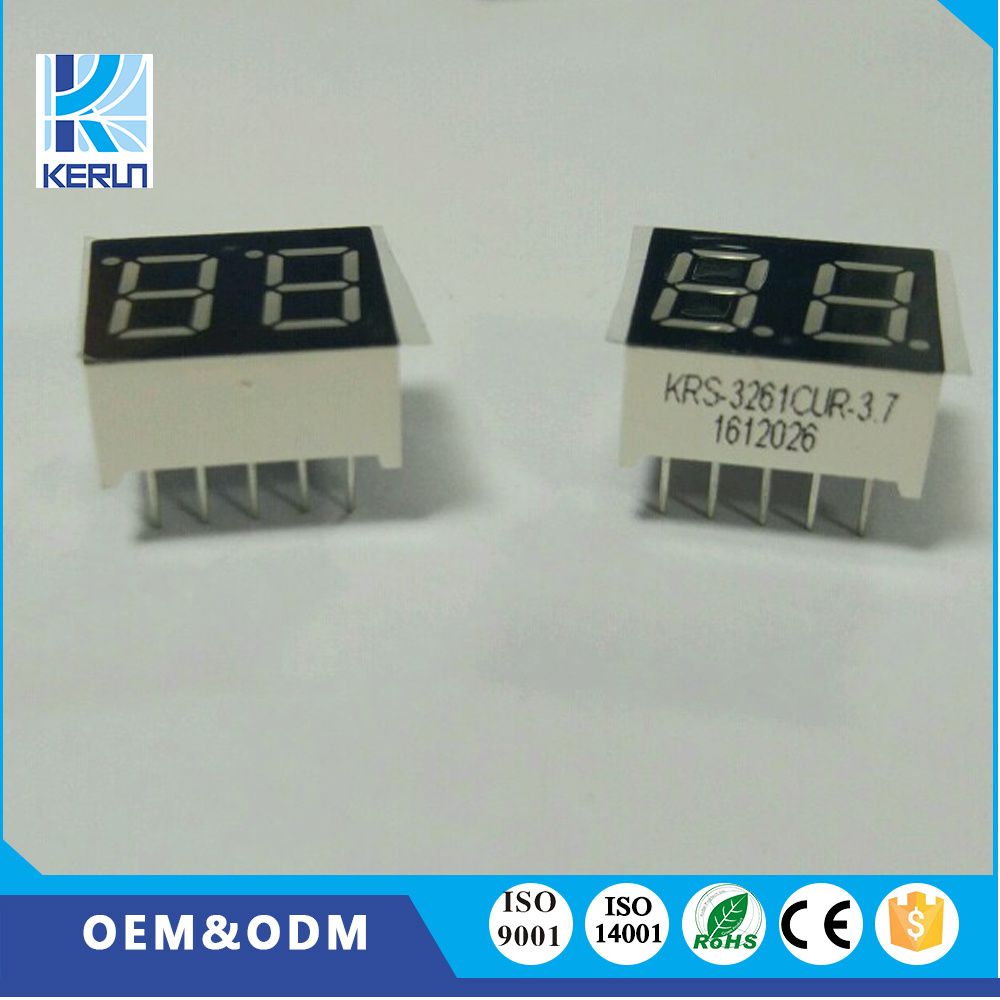 White color 0.56 inch 2 digit 7 segment led display small 7 segment led numeric display for indicator