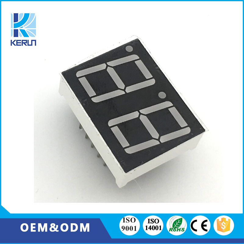 White color 0.56 inch 2 digit 7 segment led display small 7 segment led numeric display for indicator