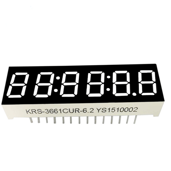 Red color FND CC/CA 0.56  inch 6 digital led 7 segment display for timer