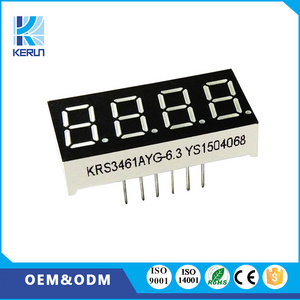 3461s KeRun free sample 7 segment 4 digit led display 0.36 inch 4 digit led nixie tube with red color