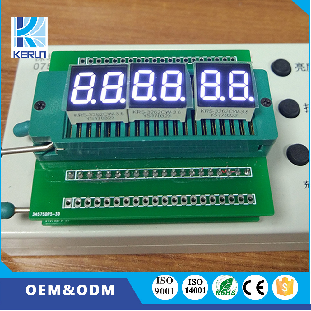 Hot sale common anode/cathode FND blue color 0.36 inch dual 2 digit 7 segment led display module seven segment display