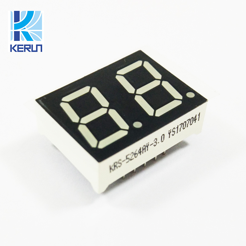 Hot sale common anode/cathode FND blue color 0.36 inch dual 2 digit 7 segment led display module seven segment display