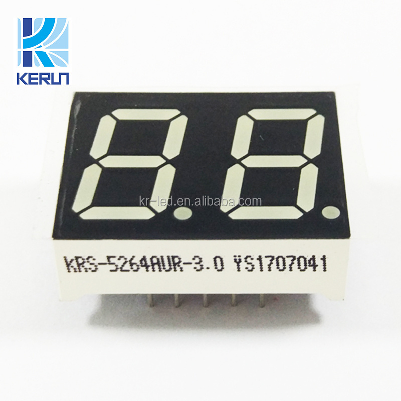 CC/CA led display yellow 0.56 inch 2 dual digit 7-segment led display 2 digit 0.56''