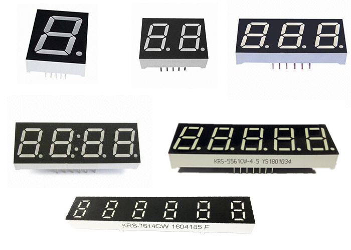 Red color FND CC/CA 0.56  inch 6 digital led 7 segment display for timer