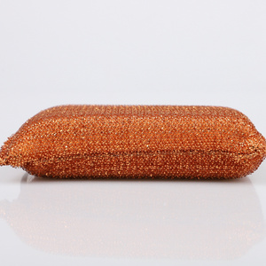 Copper Powder Kitchen Sponge pot scourer_ Anti-bacterial Biodegradable cleaning hygienic sponge pad