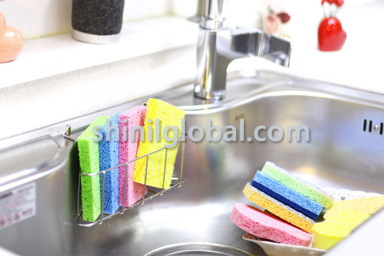 White Natural Pulp High Absorbent Eco-Friendly Cloth Nylon Wet Cellulose Sponge with Reasonable Price