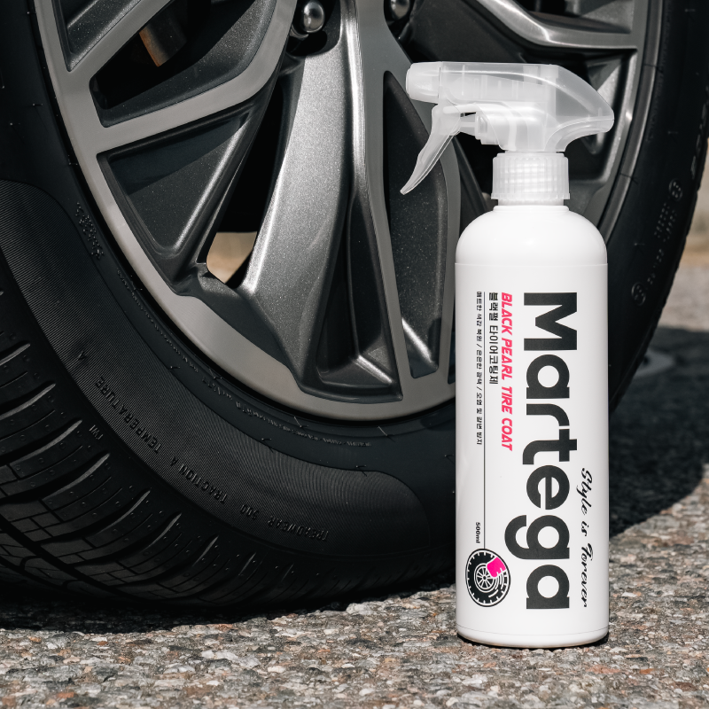 Made in South Korea to protect tires from contamination and damage Martega Black Pearl Tire Coat 500ml