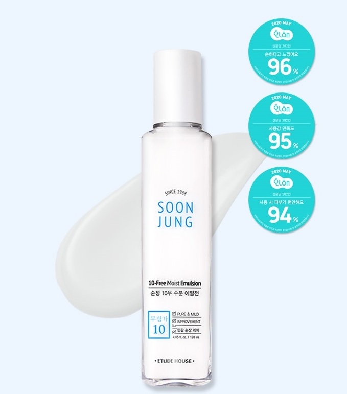 Etude house SOON JUNG 10-Free Moist Emulsion Korean Cosmetics