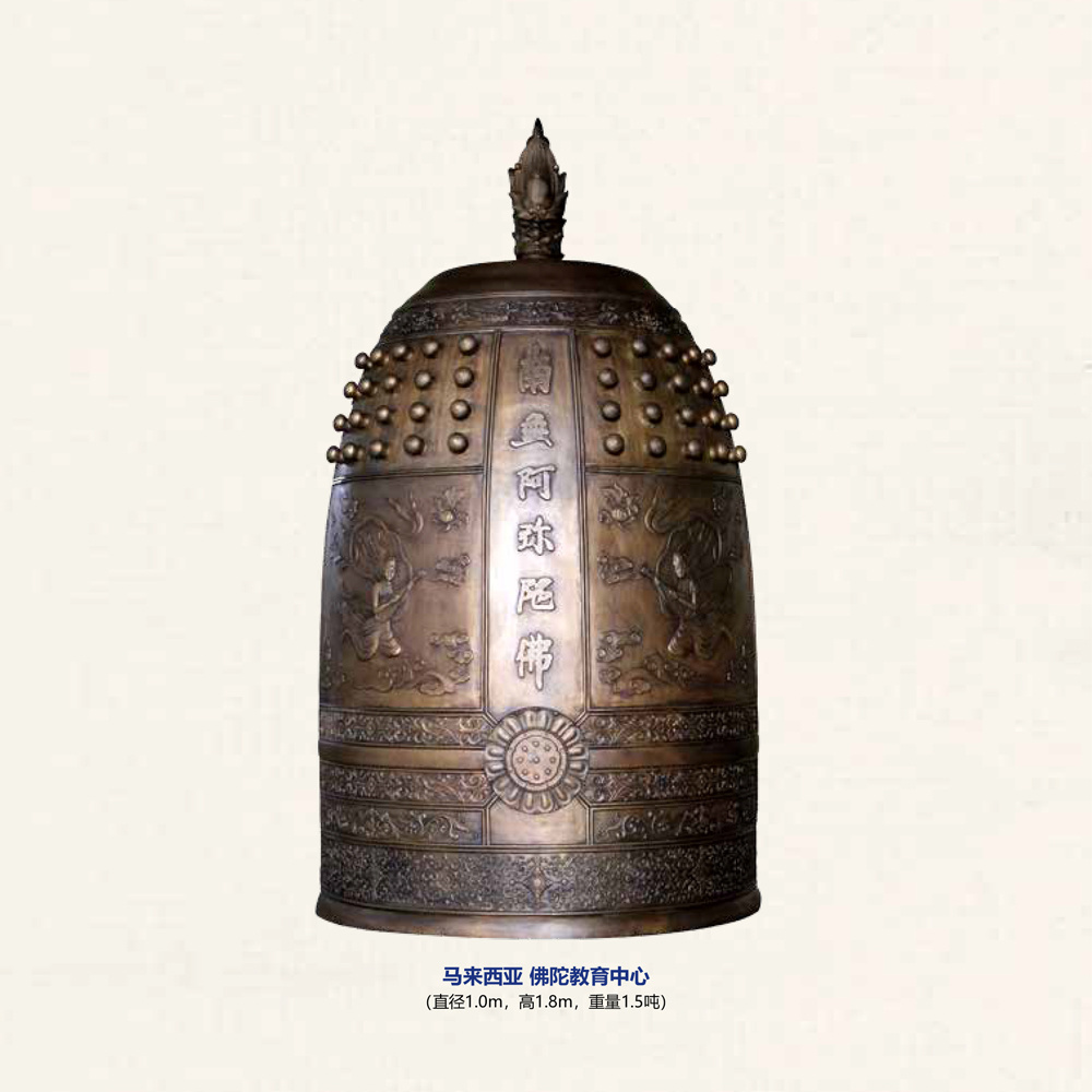 High Quality Large Temple Bell for Outdoor Temple Hanging Metal Casting Bronze Bell Sculpture For Sale