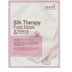 Malie silk therapy foot care socks type moisturizing pack Made in Korea home care cosmetic product make your foot softer