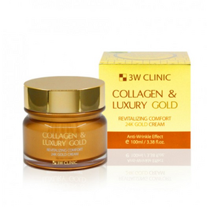 Korea cosmetic 3W CLINIC COLLAGEN LUXURY GOLD CREAM face lotion K-beauty