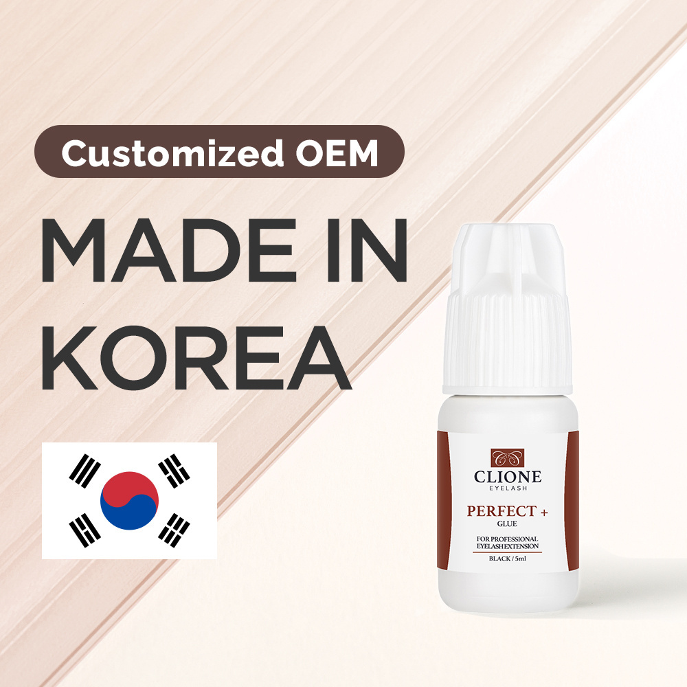 CLIONE PERFECT PLUS GLUE OEM& ODM MADE IN KOREA Wholesale Private Label Fast Drying Eyelash Extension Glue Adhesive