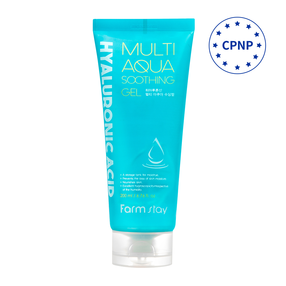 FARMSTAY HYALURONIC ACID MULTI AQUA SOOTHING GEL  - CPNP made in Korea Cosmetic - Moisturizer Nourishing Anti-aging Anti-wrinkle