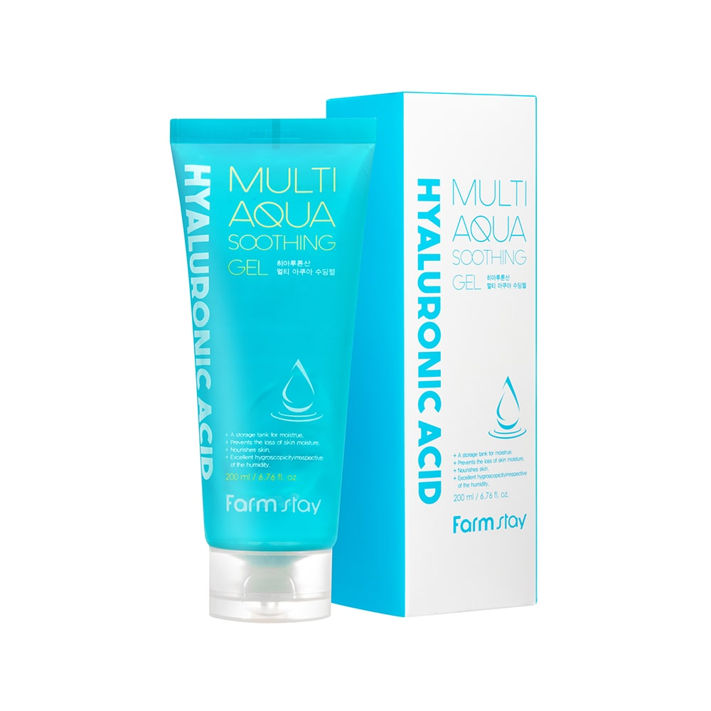 FARMSTAY HYALURONIC ACID MULTI AQUA SOOTHING GEL  - CPNP made in Korea Cosmetic - Moisturizer Nourishing Anti-aging Anti-wrinkle