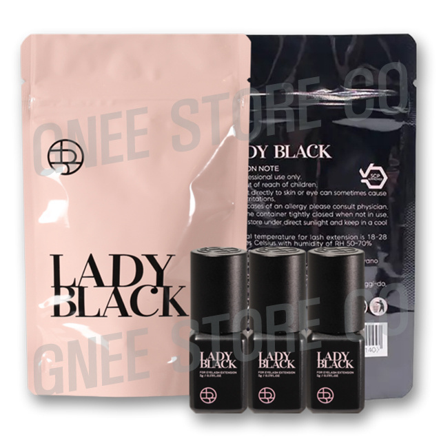 Lady Black Glue 5ml Premade Fans Individual Eyelash Extension Glue Adhesive Bond from Korea with MSDS Certification Sky Glue