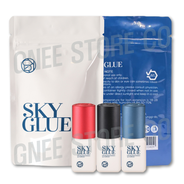 Sky Glue S+ 5ml for Eyelash Extensions Korea Original Sky Glue Red Black Blue Premade Fans Individual Eyelash Glue Private Label