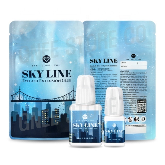 New Product SKY LINE Glue 5ml Original Korea Eyelash Extensions Glue Adhesive Bond 0.5s Fast Drying Long Lasting Sky Line Glue