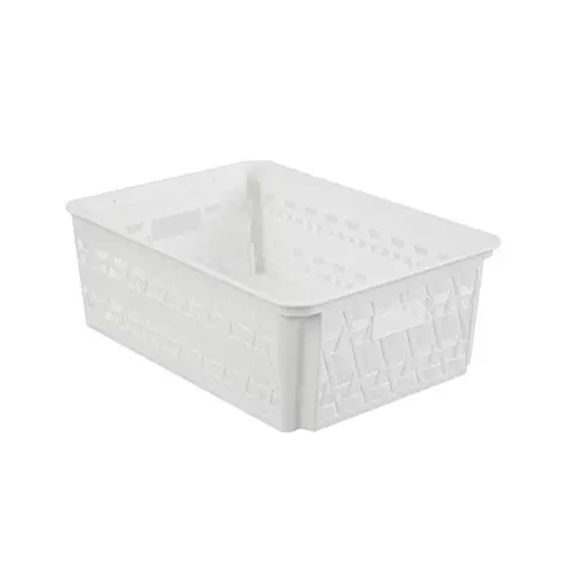 Rectangular 4l Household Plastic Food Storage Box Kitchen Drain Basket Fruit Vegetable Washing Basket