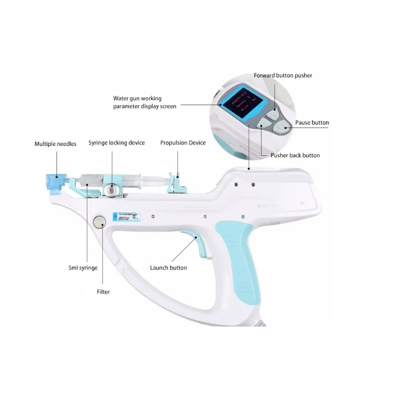 korea Professional PRP Meso Injector Mesotherapy Gun U225 Mesogun skin rejuvenation machine With 5/9 Pins