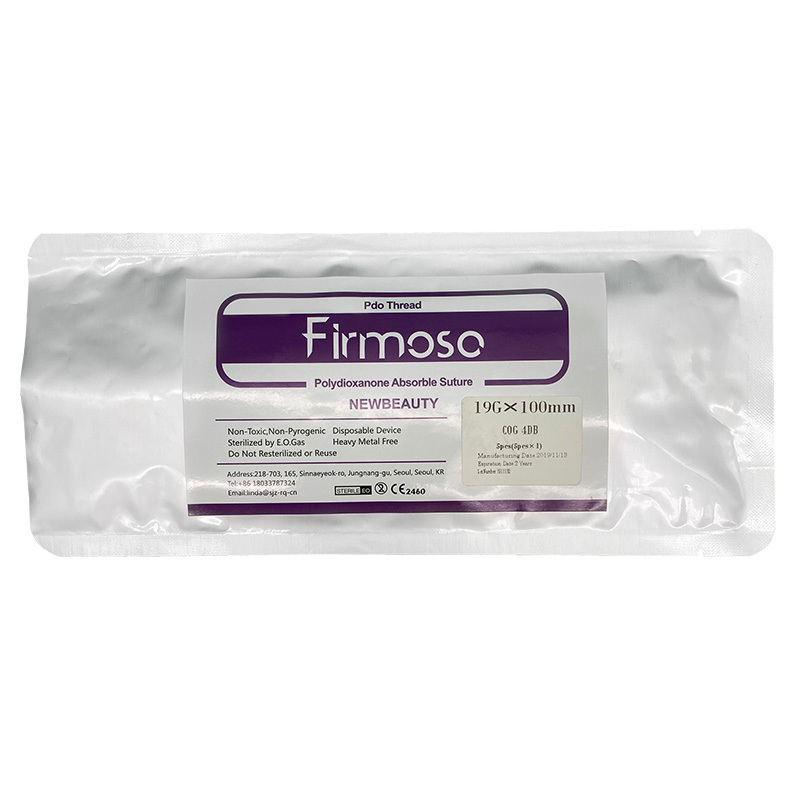 Korea newbeauty firmosa suture face polydioxanone v lift mini screw cog 27g 25g 38mm pdo thread for skin