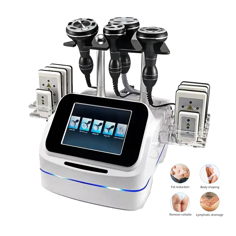 Portable 80k ultrasonic vacuum cavitation slimming machine rf lipo laser cavitation machine fat burning cavitation machine