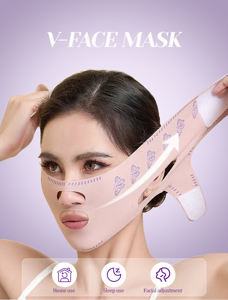 High quality face lifting belt v shaper facial slimming bandage relaxation