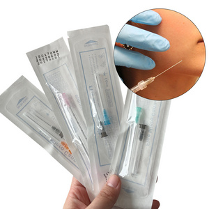 CE Marked blunt tip canula needle microcannula 21G  fine micro cannula 22g 50mm with sharp needle