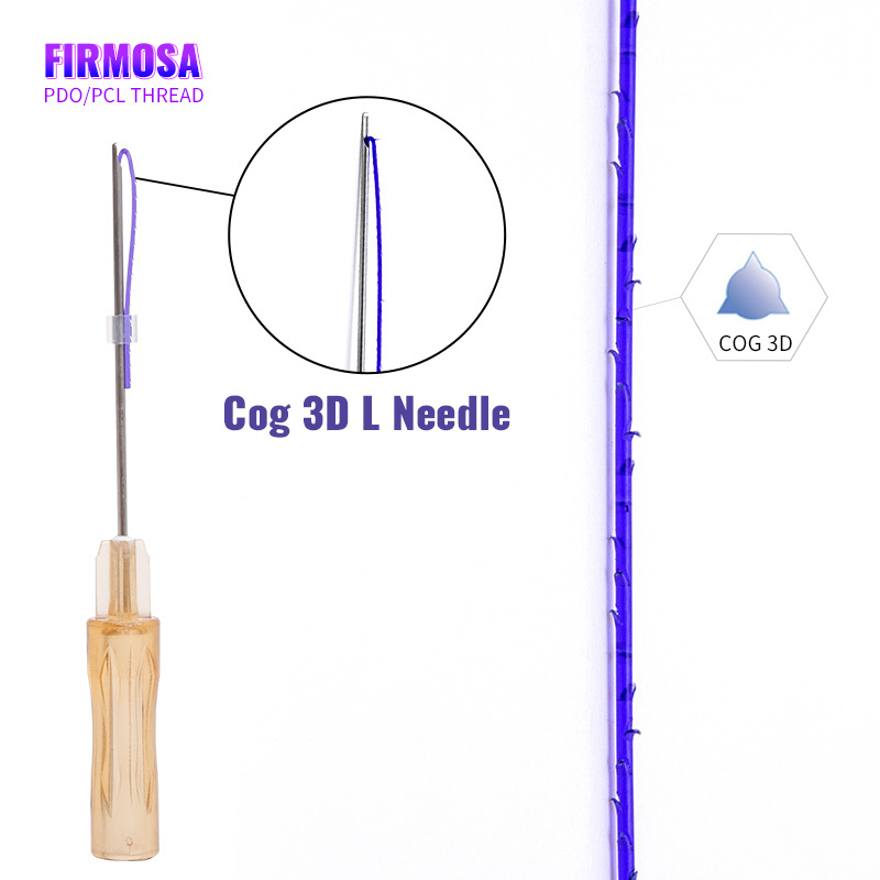 Korea absorbable 60mm skin tightening mono screw pdo plla pcl tensor thread for v line face and eye care lifting