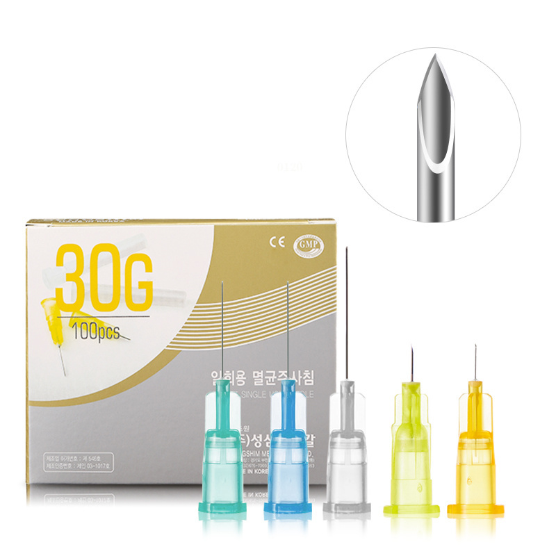 Disposable water mesotherapy cartridge hypodermic insulin injection needle 30g 13mm for meso