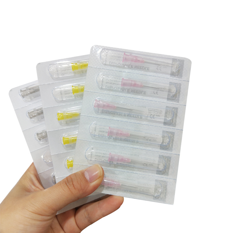 Safety sterile disposable yellow 30g 4mm meso hypodermic needles for mesotherapy