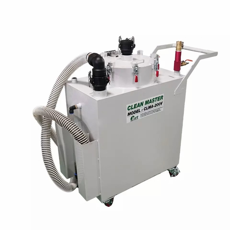 MST 1 CLEAN MASTER CUTTING OIL TANK CHIP CLEANER with air vacuum ejector large volume stainless steel mesh filter