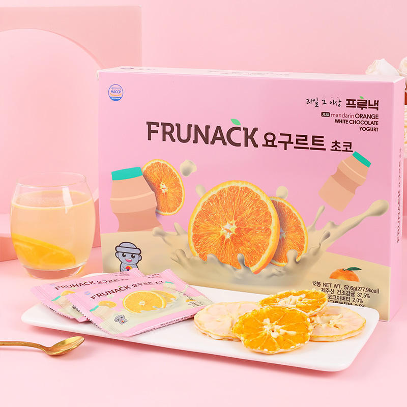 JEJUFARM21 2 FRUNACK Yogurt Chocolate 12 pieces containing Korean Jeju Mandarin orange dried fruit snack