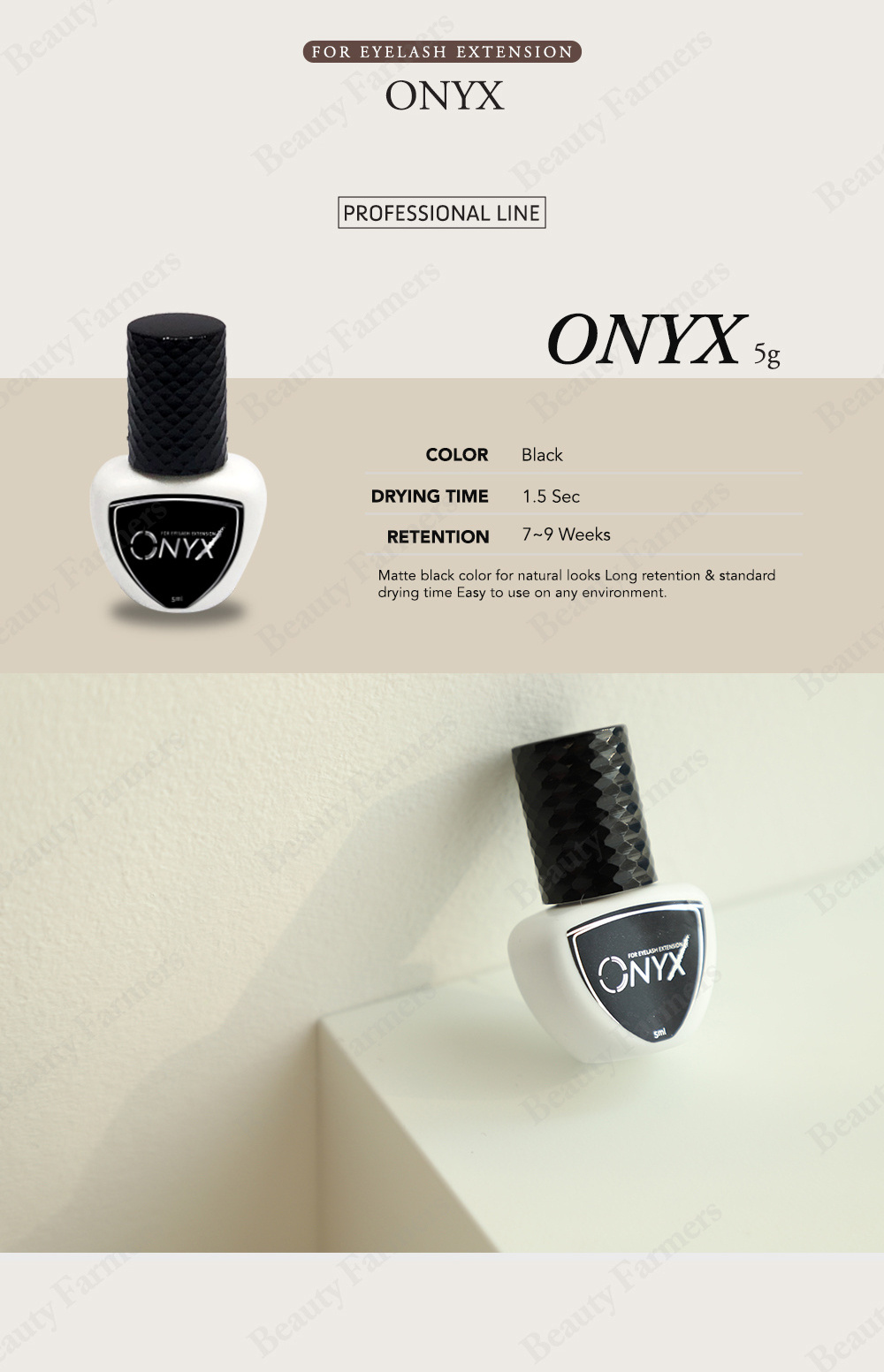 Korea manufactured Eyelash extension glue ONYX glue with OEM private label (0.5 seconds glue)