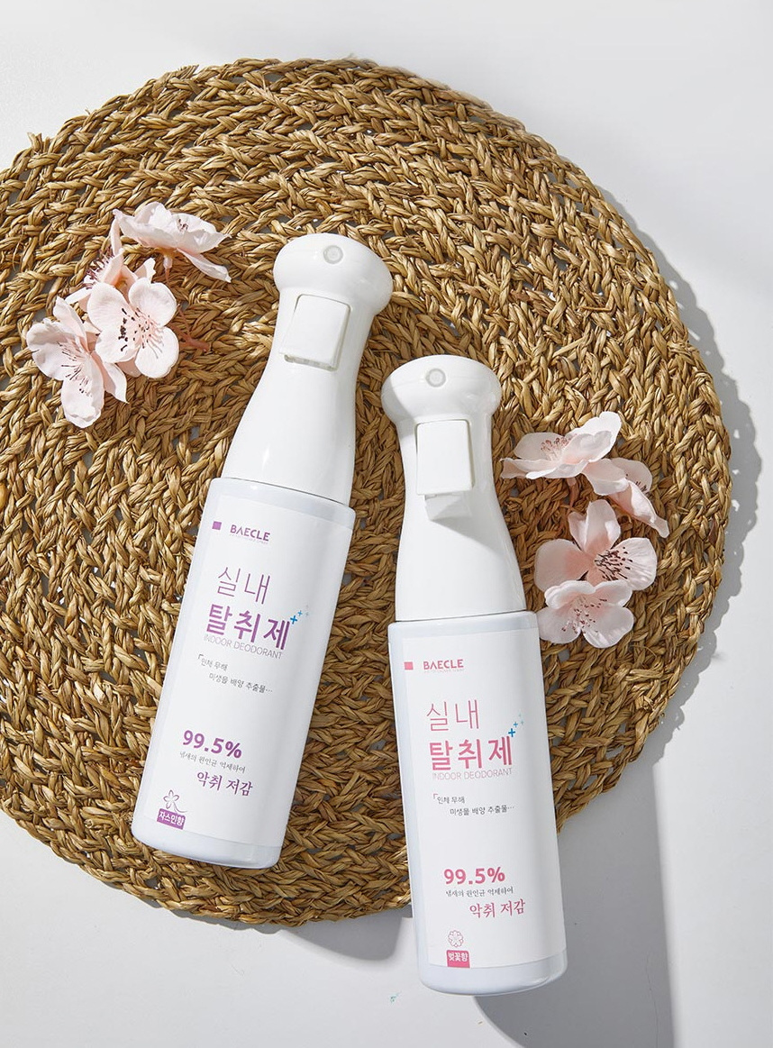 [Jang Biotech] Best Product BAECLE Indoor deodorizer plus Jasmine scent or Cherry blossoms scent Odor removal mist spray